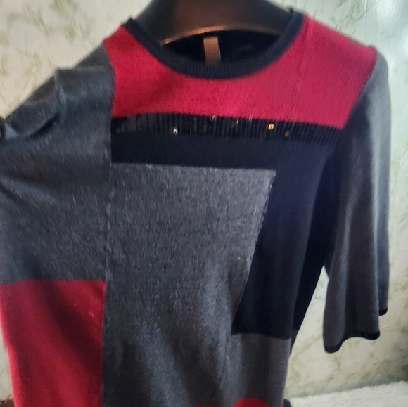 Style & Co. Sequin and Color Block Sweater - Picture 6 of 8
